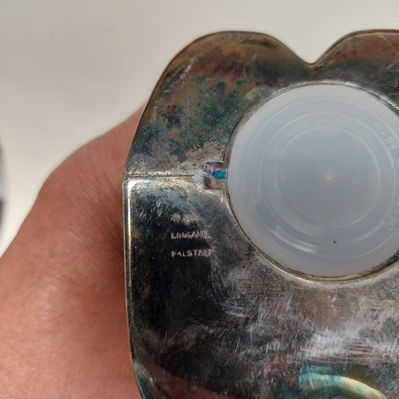 Vintage* 50s Silver Plated Falstaff Teddy Bear Bank - Picture 7 of 8